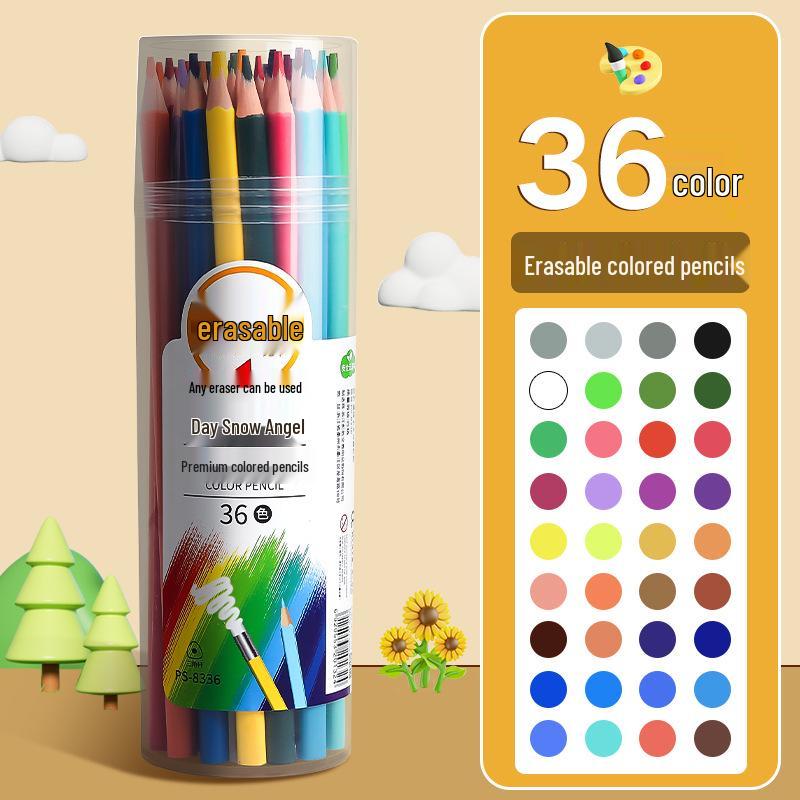 Erasable Colored Pencils & Pens Set - 48 Colors for Art & Doodling, 12 Colors for Sketching