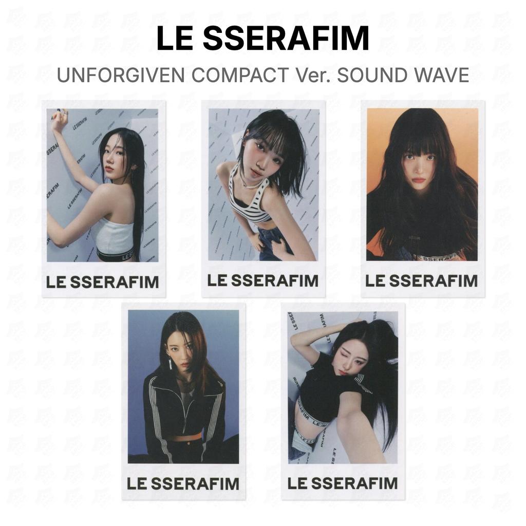 LE SSERAFIM UNFORGIVEN COMPACT Ver. SOUND WAVE Official Photocard