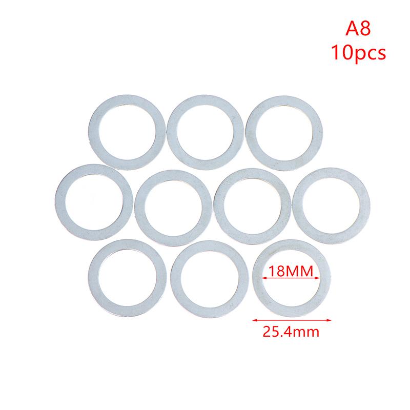 Circular Saw Blade Reducing Conversion Rings 10Pcs 10-32mm Easy Install Adapters for Angle Grinder Cutting Disc Carpenter Woodworking Tools