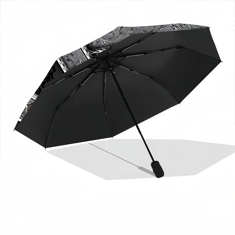 1pc Witchcraft Symbol Automatic Folding Umbrella, Lightweight Retractable Compact Travel Umbrella, 8-Rib Sturdy Frame059