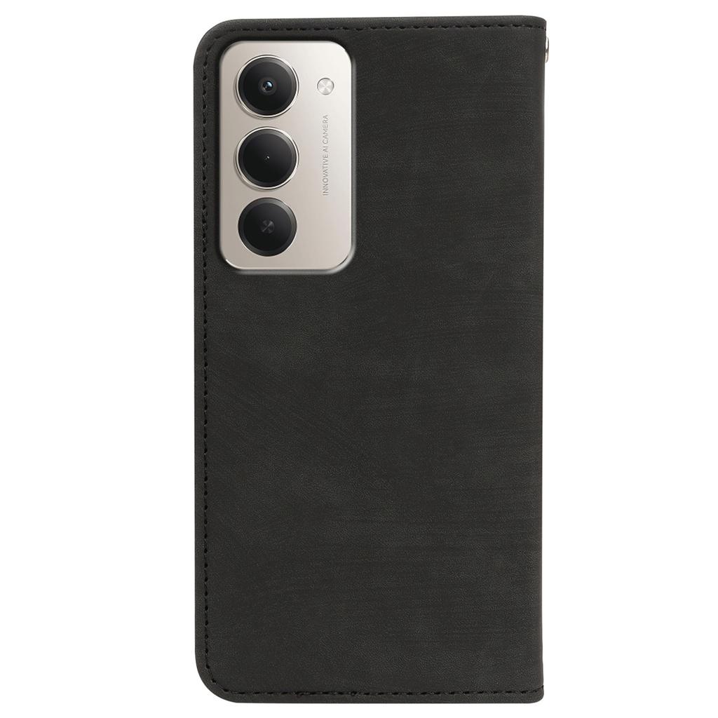 Für Xiaomi Redmi 15 5G Hülle Stark Magnetisches Leder Wallet Handyhülle mit Gestreifter Textur