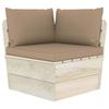 Day and Night - Day and Night Cushions for Pallets 3 Units Taupe Gray Oxford Fabric