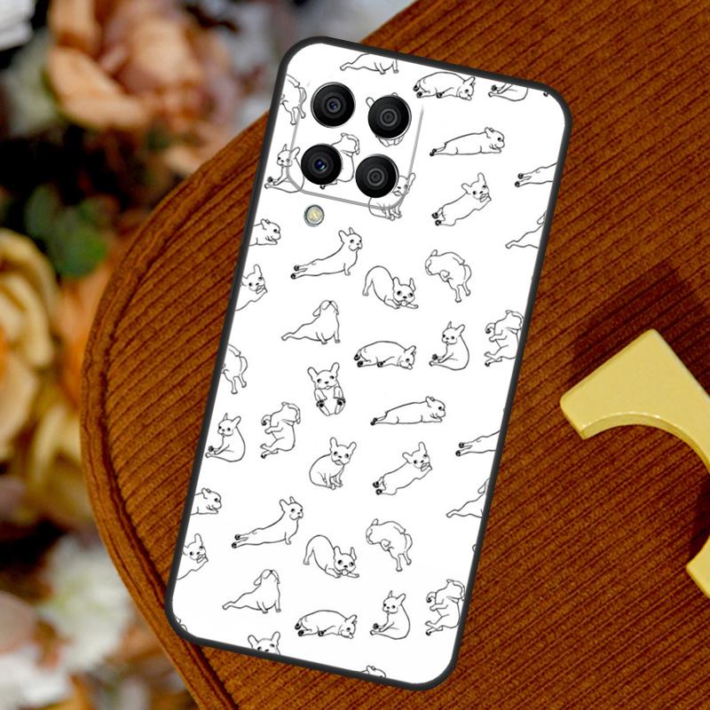 Cute French Bulldog For Samsung Galaxy M14 M34 M54 M12 M32 M52 M53 M33 M13 M20 M15 M55 M31s M30s M21 M51 Case