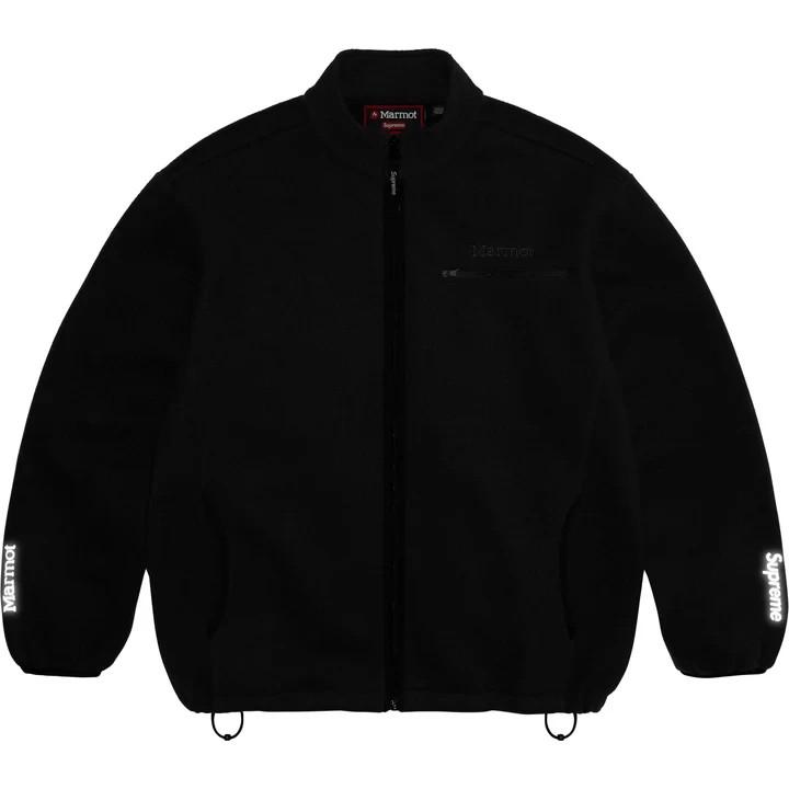 Supreme Marmot Fleece Jacket Black