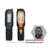 USB Rechargeable Car Inspection Light Super Bright LED Flashlight with Hook & Magnet Shockproof Emergency Work Light