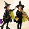 Dressing Up Kids Halloween Cloak Hat Set Pointed Hat Children Halloween Costume  Girls Boys