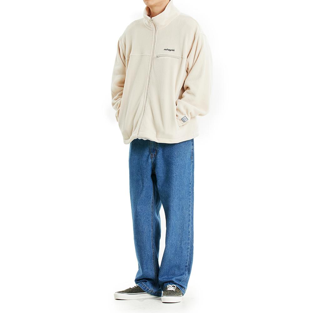Mahagrid Micro Fleece Jacket Ivory(Mg2Cfmb960A)