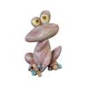 Garden Frog Statue, Cartoon Frog Figurine, Waterproof Resin Animal Sculpture for Yard Patio Lawn Decor