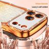 Apple 17 Pro Max Glitter Wave Gradient Case for iPhone 16: Rhinestone Protective Cover, High-End Feel, Compatible with iPhone 15.