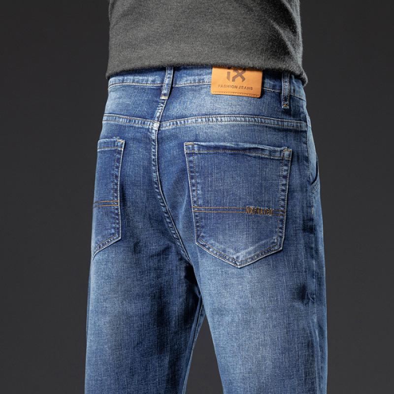 JYL Джинсы с высокой талией, мужские, широкие, модные, прямые, широкие брюки 38