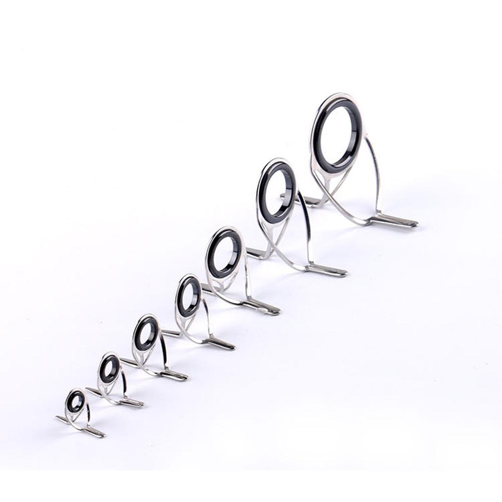 Eye Guides Line Repair Kit Wire Loop Fishing Rod Guides Tips Eye Rings Stainless Steel Circle Ring