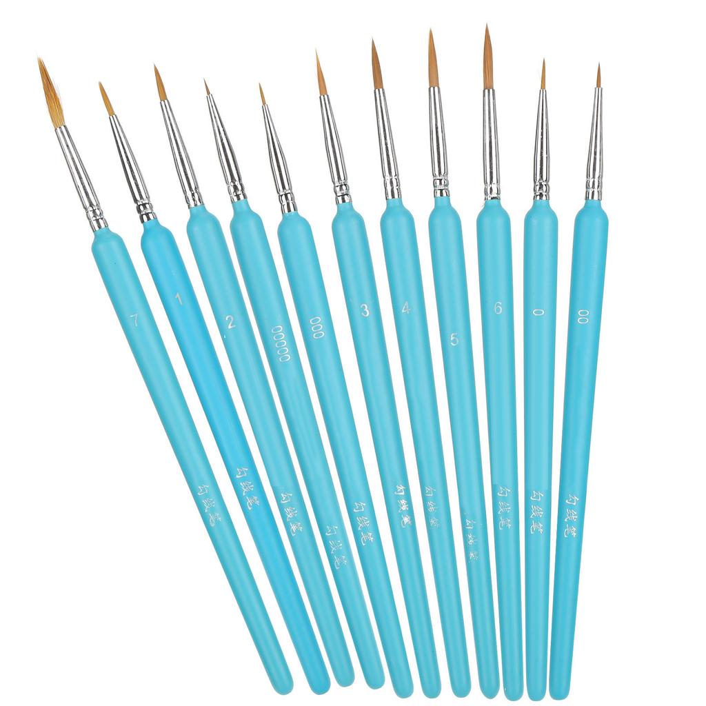 11Pcs Painting Tools Hook Line Pen Painting Brush Watercolor Pen for Students Art Lovers