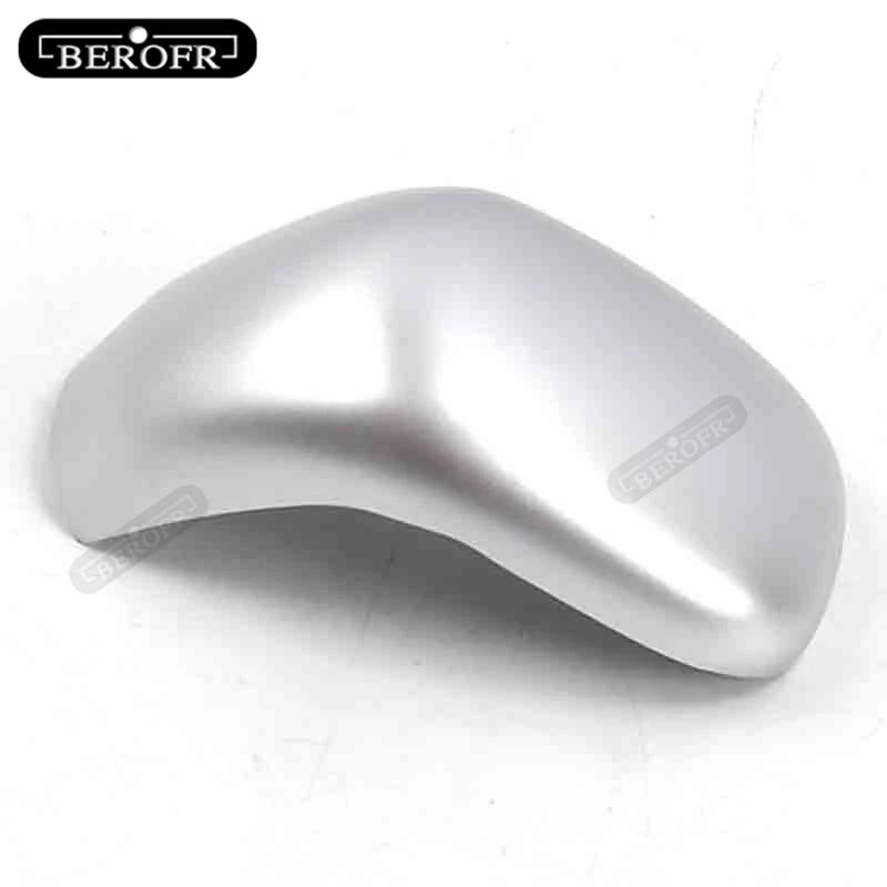 Car Gear Shift Knob Head Cover For Nissan KIcks Interior Sticker Styling Accessories Matte silver Carbon fibre Matte silver
