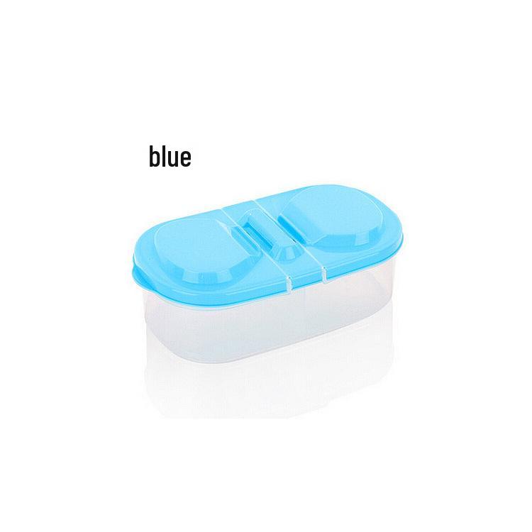 

Dual Compartment Sealed Food Storage Jar for Kitchen & Refrigerator
