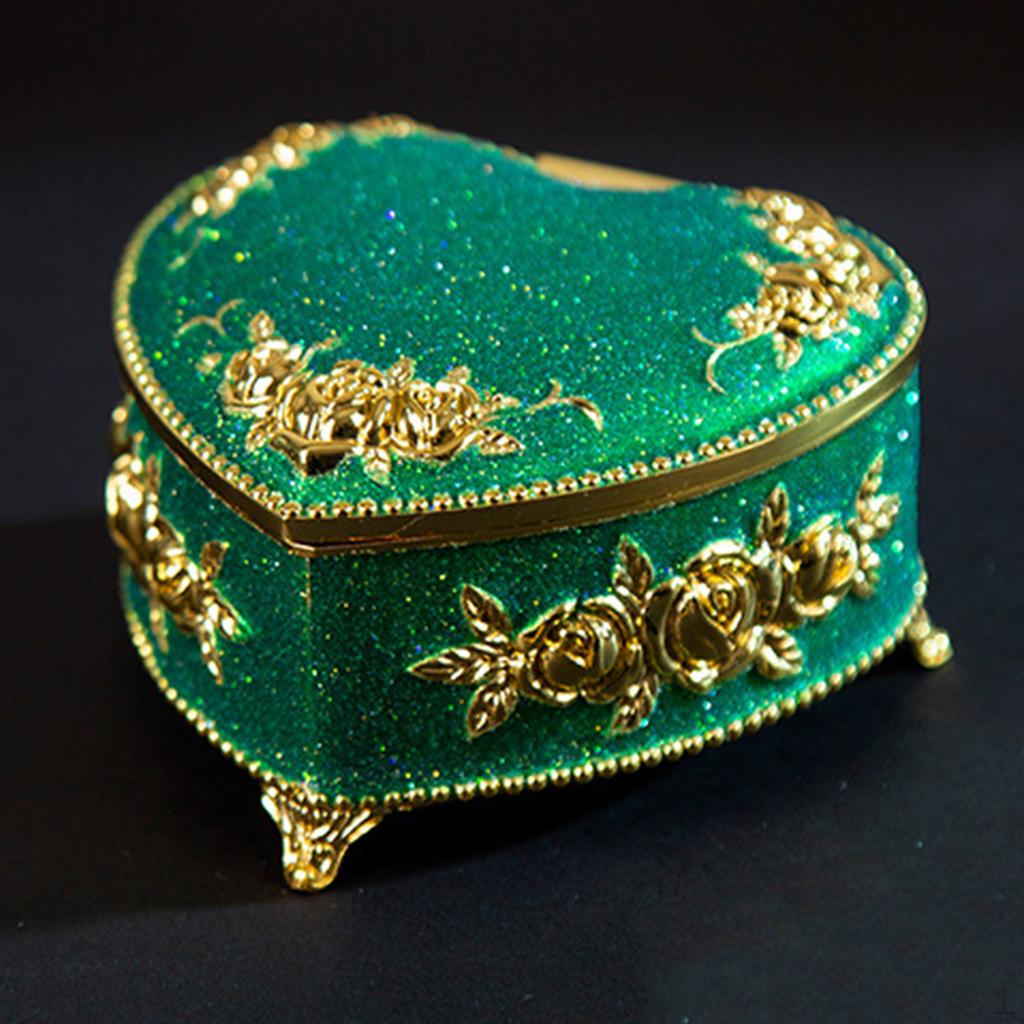 

Дизайнерская шкатулка для драгоценностей, брелок из цинкового сплава, хранилище сокровищ на Рождество, подарок на день рождения зелёный