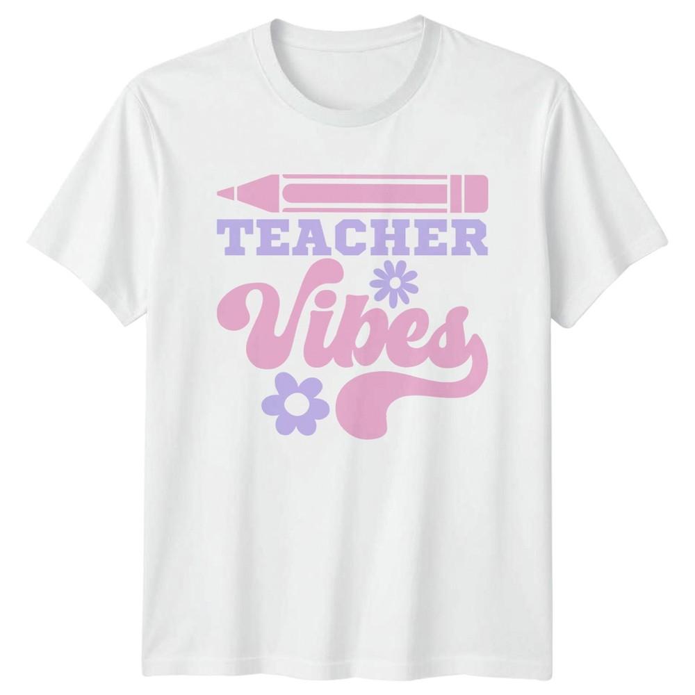 Teacher Vibes Unisexs TShirt Teacher Appreciation Teaching Teacher Gift For Her S