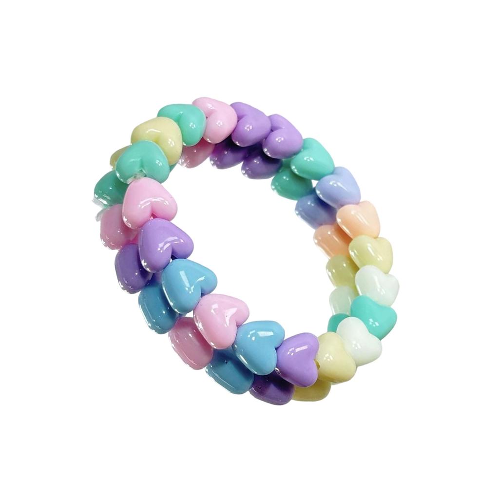 Trendy Dopamine Star Necklace/Bracelet with Rainbow Beads Feature for Women Fashionable Layered Chain Jewelry Gift