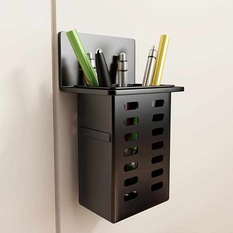 [Heavy-Duty|No-Drill] Heavy-Duty No-Drill Wall-Mounted Bathroom Organizer - Toothbrush Holder & Toothpaste Rack чёрный