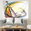 Baseball Print Tapestry, Backdrop, Easy Setup, Ideal for Bedroom, Office & Living Room, with Aesthetic Wall Hanging Decor.