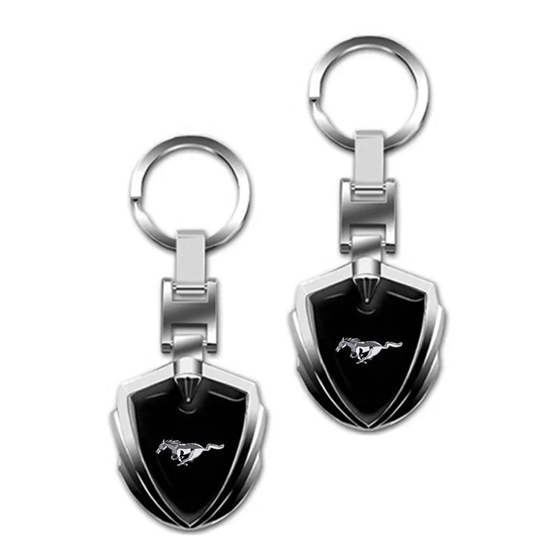 Metal Car Styling Keychain Key Chain Keyrings Key Holders For Ford Mustang ST Line Mondeo Focus Fiesta Escape Kuga Ecosport Ranger EXplorer Stickers