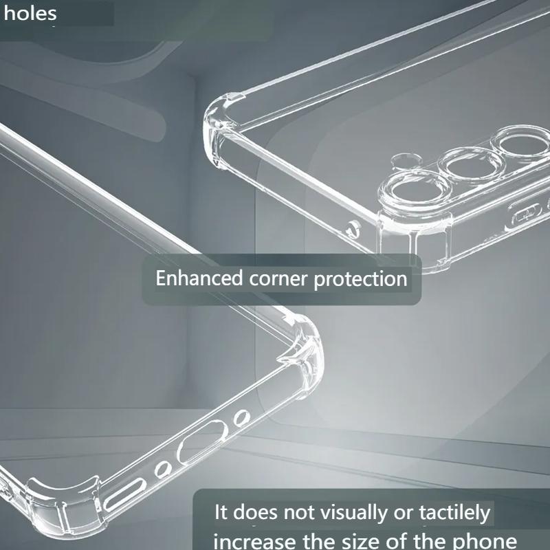 Case For Samsung Galaxy A16 A36 A56 A26 A15 A25 A35 A55 A06 A05 A53 A13 A14 A54 A34 S25 S24 FE S23 S22 Transparent Soft Cover