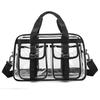 Nuova Borsa da Viaggio Trasparente alla Moda per la Spiaggia Grande Capacità Sportiva Borsa in Gelatina Borsa a Tracolla per Fitness Borsa a Spalla per Deposito Nuoto