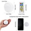 3 Color Puck Light Remote Rechargeable Atmosphere Holiday Lighting LED Cabinet Kitchen Dimming Color Magnetic Night Light