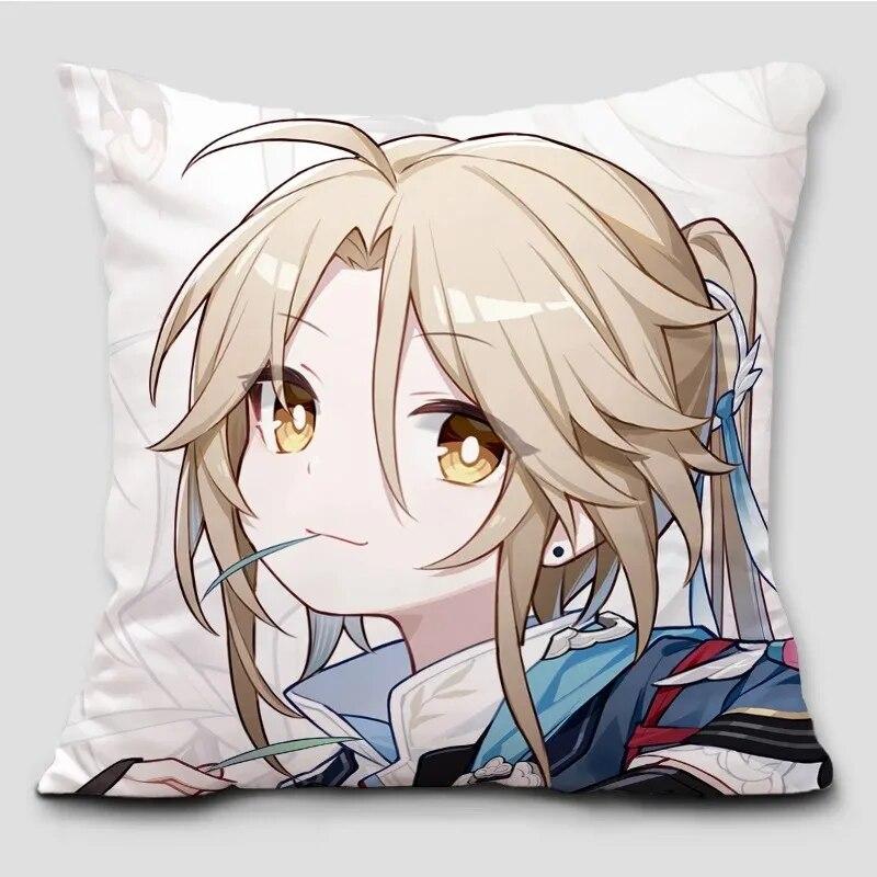 Anime Honkai Impact Pillow Cover Cosplay Cute Comic Print Cushion Cover Sofa Bedroom Home Decoration Pillow Cover