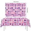 Pink Love Heart Valentine's Day Disposable Tablecloth