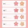 5pcs/set Sakura Cookie Mold Stamp Biscuit Cutter Cherry Blossom Flower DIY Floral Mooncake Mold Fondant Baking Tool