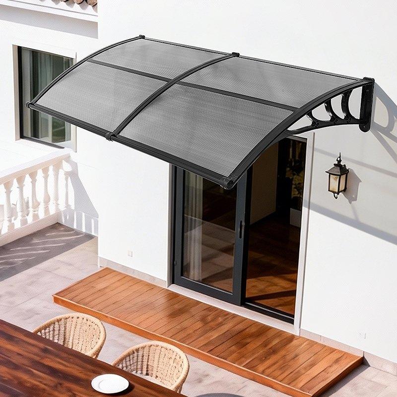 Awnings for Door Entrance, 38 x 78 in, Exterior Front Door Window Awnings with Drainage & ABS Bracket, Rain Snow Sun Protection, Overhang