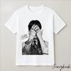 2026 Kpop Jin Koszulka z nadrukiem fotograficznym Czysta bawełna Unisex Czarna Biała Krótki rękaw Swobodna Streetwear Koszulka dla dorosłych i dzieci Lato