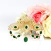 Fashion Crown Brooch Ladies Gold Color Crystal Bohemian Wedding Jewelry