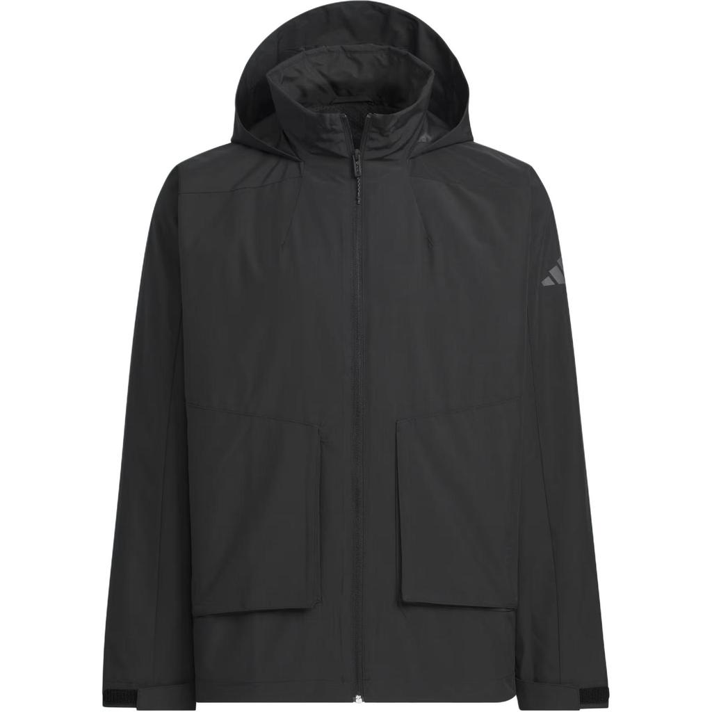 adidas Mens Water-Resistant Sports Jacket Men Jackets Black JL6686