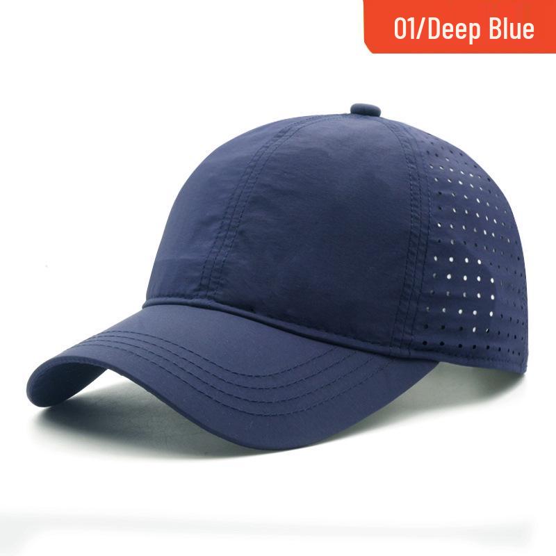 Unisex Large Head Quick-Dry Sun Protection Hat - Breathable Mesh Baseball Cap
