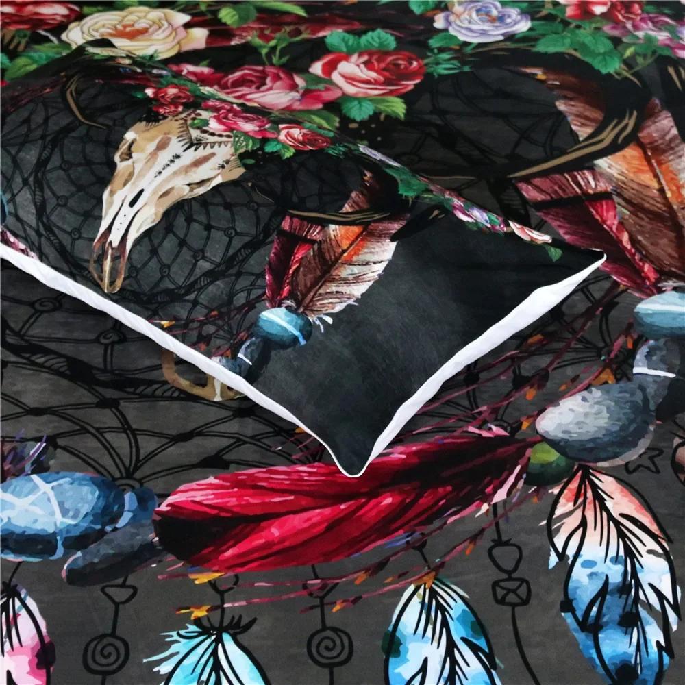 Bedclothes Printing 3d Dreamcatcher King-Sized Dimensionsd Dimensions Bedsets Hot Beding Set Bohemian Super Comfortable Soft Duvet Cover Sets 10% Hot