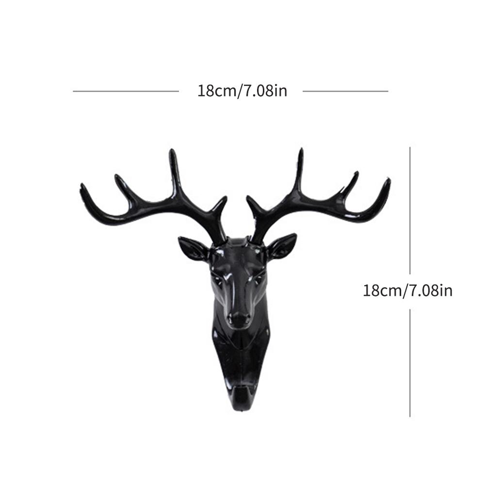 Animal Modeling Hooks Creative Vintage Wall Hanging Hook Hanging Clothes Hat Scarf Key Deer Horns Hanger Rack Walls Decoration