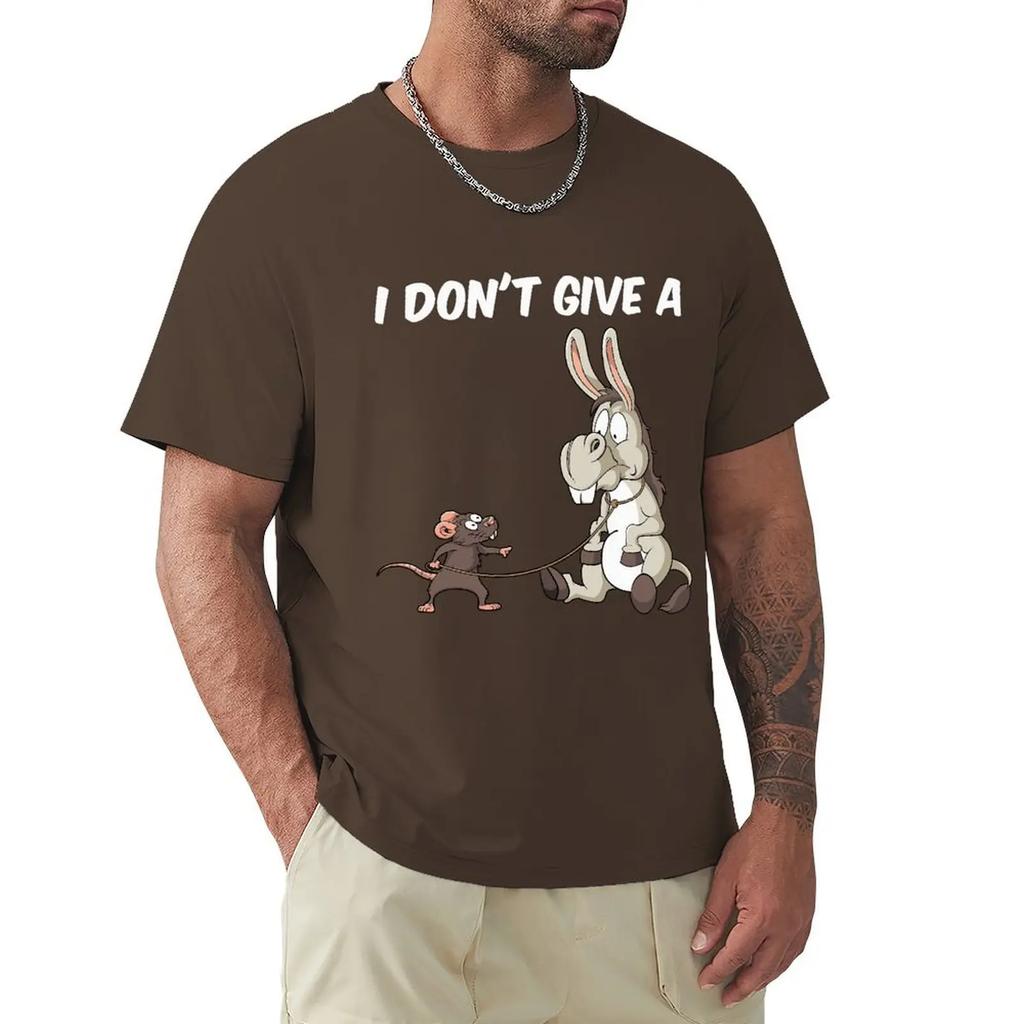 I Dont Give A Rats Ass Vintage Gift Men's T-Shirt Summer Cotton Short Sleeve O-Neck Unisex T Shirt New