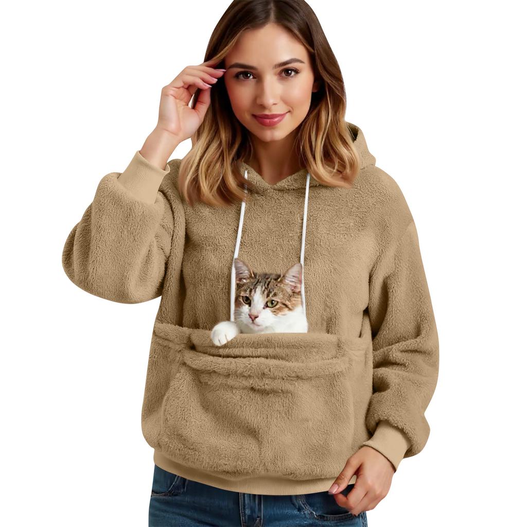 Women's Fashion Solid Color Long Sleeve Casual L Stand Collar Pullover Top