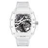 UTHAI BK145 Fashionable Man watch, transparent hollow wine barrel shaped quartz watch, waterproof clock gift watches for man