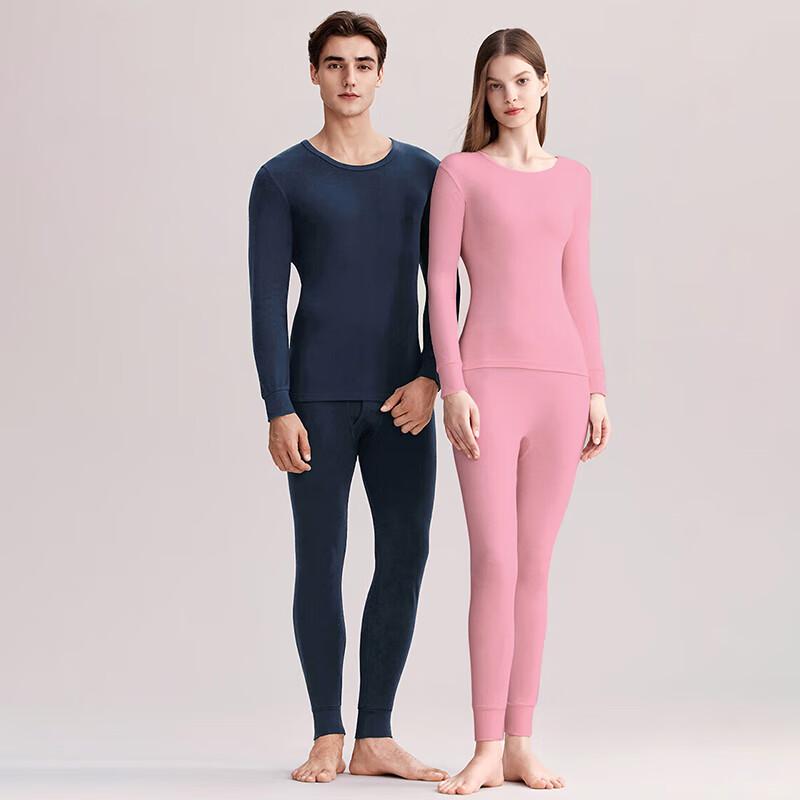 Langsha 100% Cotton Thin Thermal Underwear Set for Men and Women