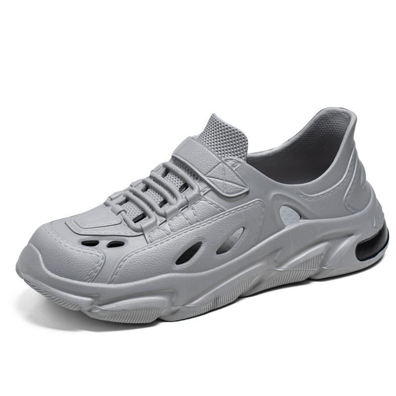 

Hole shoes men s sandals summer 2025 new outside wear outdoor non-slip bag head sports driving beach shoes slippers 45