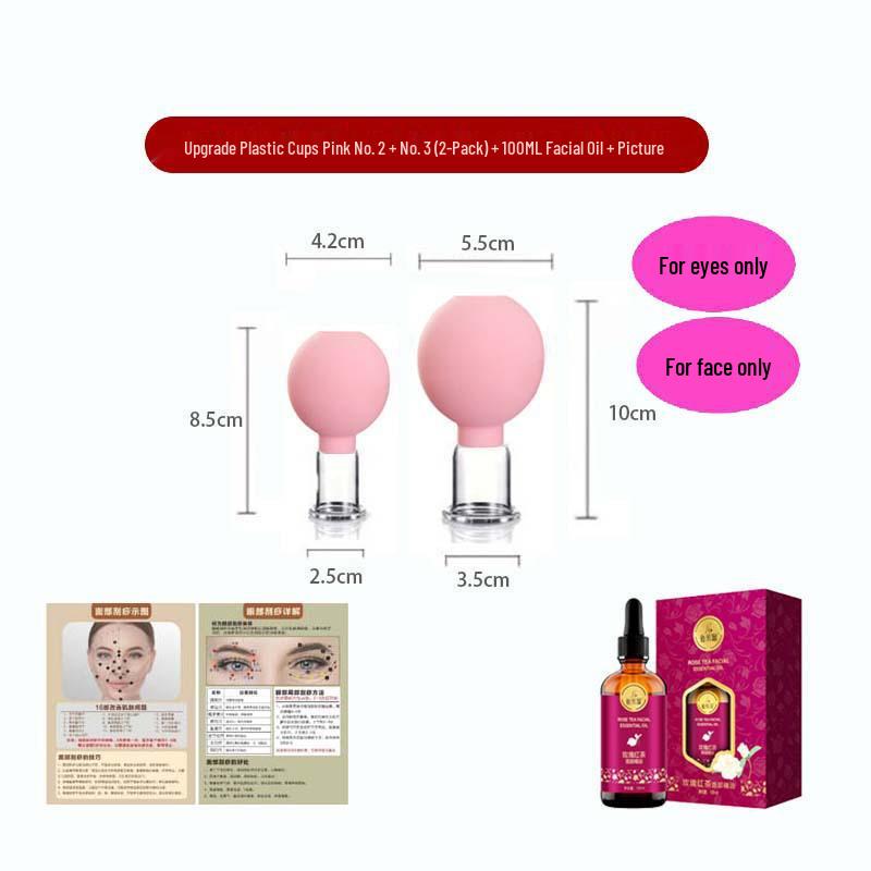 Enhanced Silicone Facial Cupping Set for Skin Lifting and Beauty