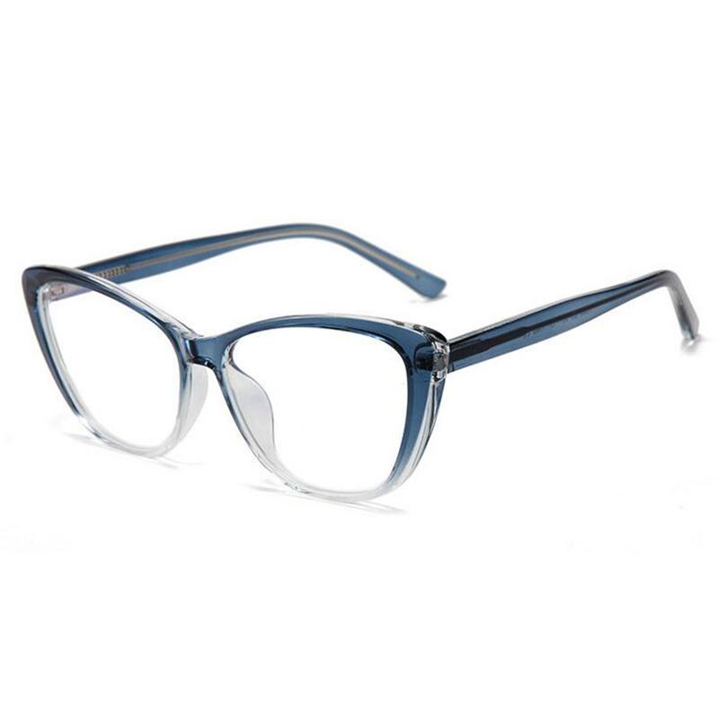 Leopard Frame Anti Blue Rays Cat Eye Prescription Eyeglasses Women Men  Spring Leg Myopes Lunettes 0 -0.5 -0.75 -1.0 To -6.0