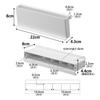 Yamazaki Mini Tube Stand White 22x4.3x8cm Tower - Vertical/Horizontal - Bathroom/Cosmetic Storage 10383