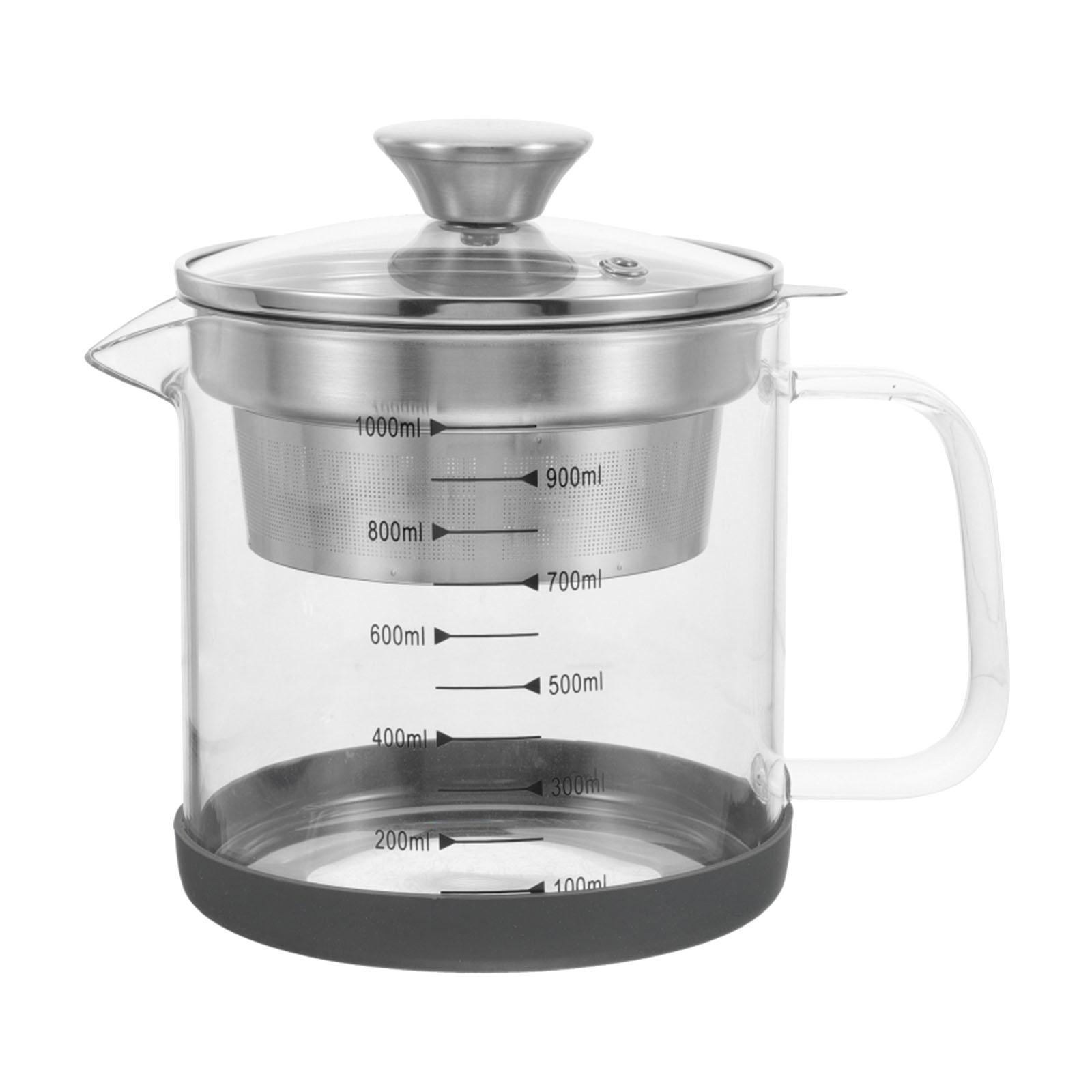 

Glass Oil Filter Pot Soy Milk Terrarium for Beverage Loose Leaf Tea Soy Milk
