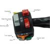 Motorcycle Handlebar Switch Motorcycle 7/8" 22mm Handlebar Control Switch 2012-2017 Outlander Renegade 400-1000 Multifunction Handle Switch 710004040