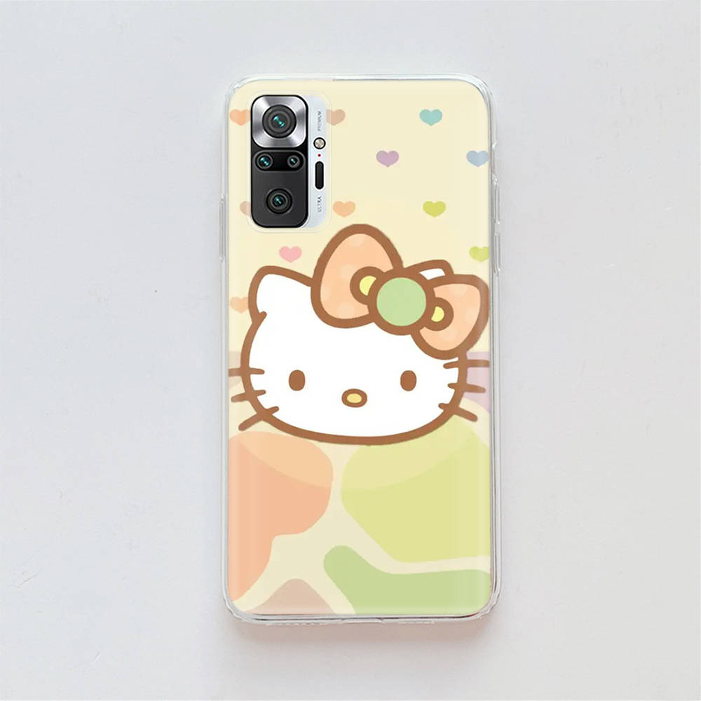 

Прозрачный чехол для Samsung A04 A14 A23 A34 A54 M23 M33 M52 M53 Realme Narzo 50 50I 50a Prime C35 C55 C30S 10 9 Pro H-8 Lovely Hello Kitty Realme 9 Pro жасмин