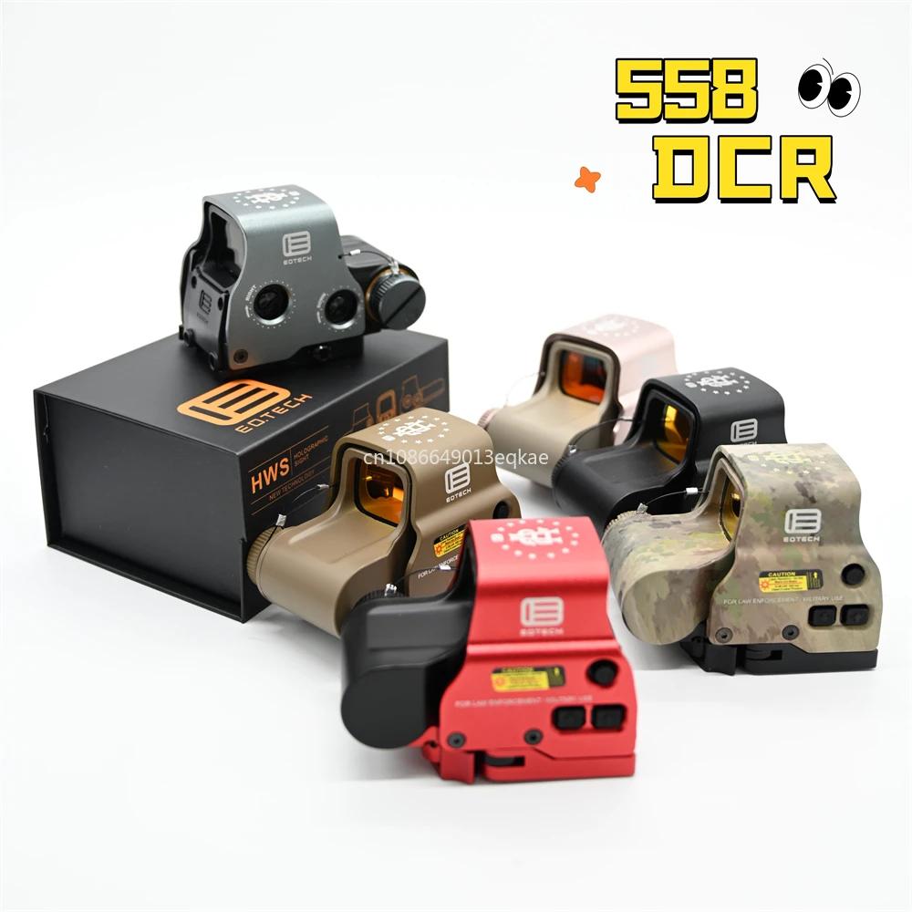 2024 Neues EOTECH 558 DCR Rotpunkt Holografisches Visier Airsoft Jagd mit G33/G43/G45 3X 5X Vergrößerer Passend für 20mm Schienenmontagen & QD-Hebel