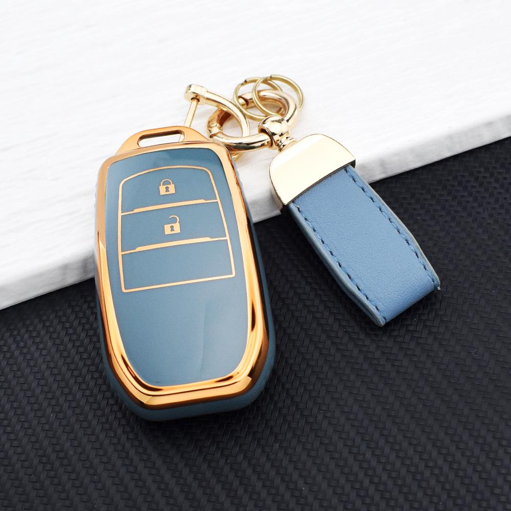 TPU Anti-Scratch Remote Car Key Case Cover for Toyota CHR Hilux Fortuner Land Cruiser 200 Camry Corolla Crown RAV4 Highland